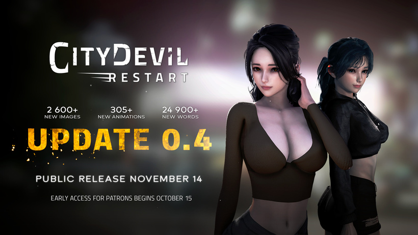 【神级SLG/汉化/动态】城市恶魔：重启/City Devil: Restart V0.4 正式版 PC+安卓直装/9.0G-绅士游戏